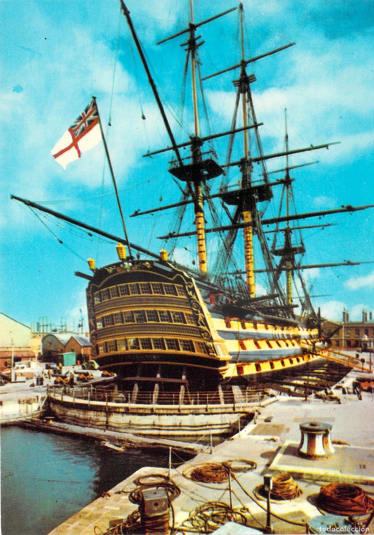 Postales: Postal del Barco Hist&oacute;rico HMS Victory en Portsmouth