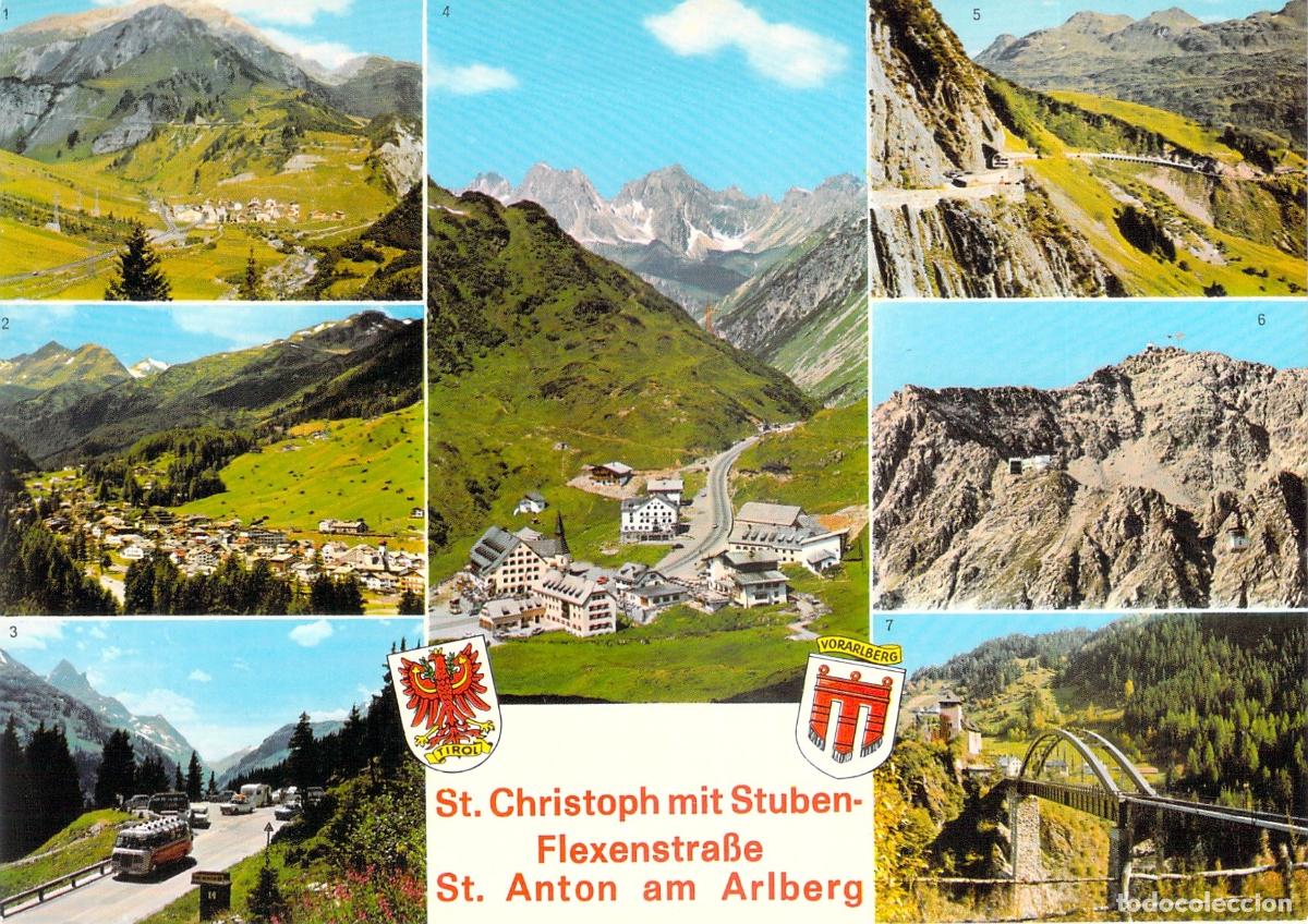 Postales: Postal de St. Anton am Arlberg, St. Christoph y Regi&oacute;n del Tirol