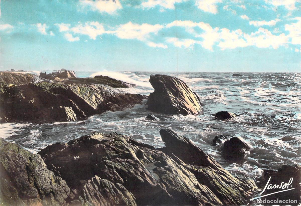 Postales: Postal de la Costa de Breta&ntilde;a, Les Rochers de la Grande C&ocirc;te