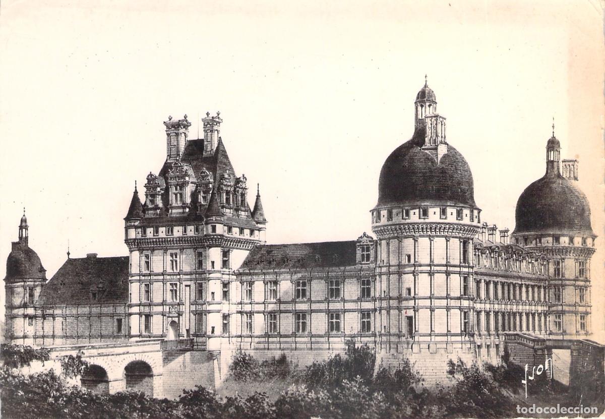 Postales: Postal del Castillo de Valen&ccedil;ay en Indre Francia