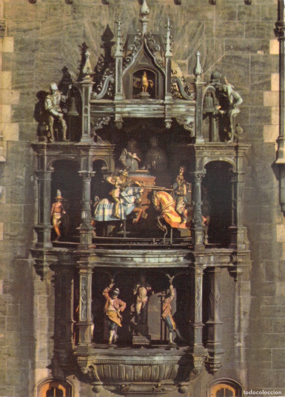 Postcards: Postal del Famoso Carill&oacute;n Glockenspiel de M&uacute;nich, Alemania