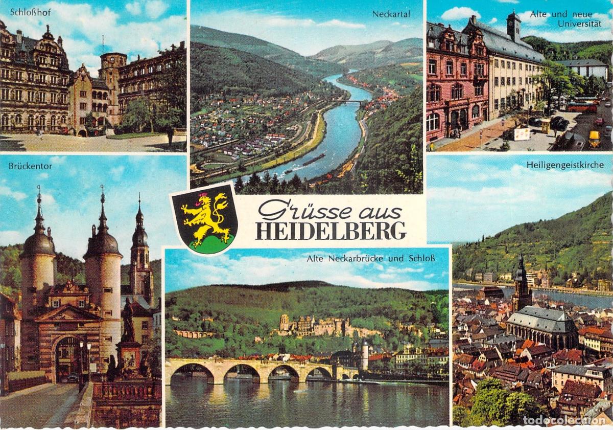 Postcards: Postal Multivista de Saludos desde Heidelberg, Alemania
