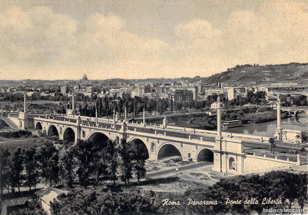 Postcards: Postal Roma Panorama del Puente de la Libertad Italia