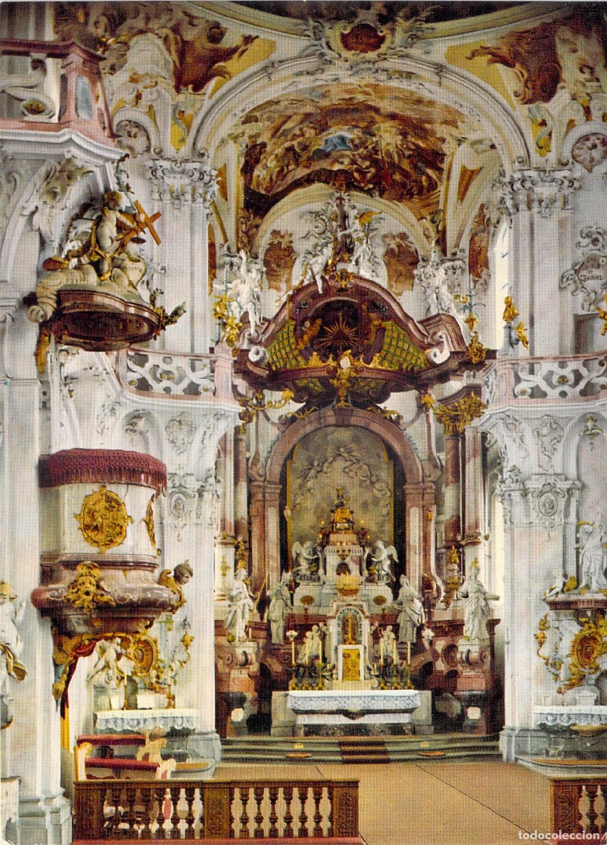 Postales: Postal Interior de la Iglesia de Birnau en el Lago Constanza