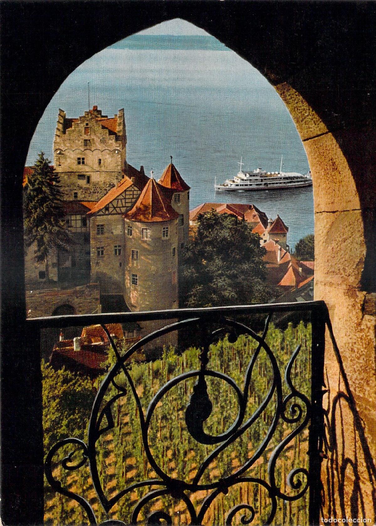 Postales: Postal del Castillo de Meersburg y el Lago de Constanza