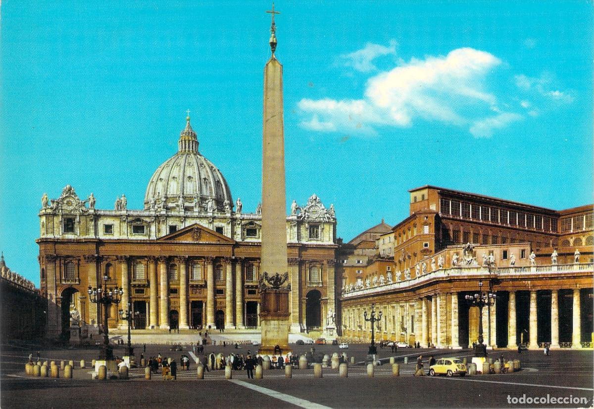Postales: Postal de la Plaza de San Pedro en Roma y el Vaticano