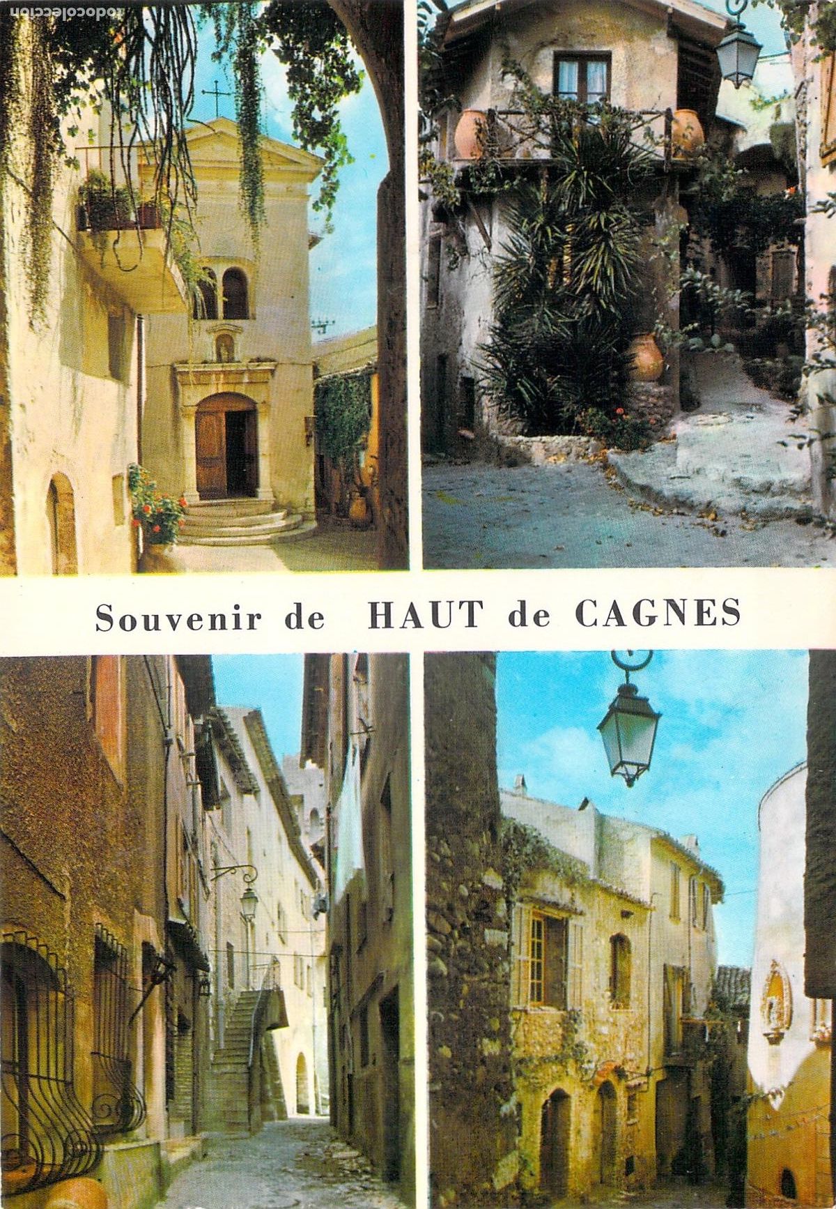 Postales: Postal de Recuerdo de Haut-de-Cagnes, Costa Azul de Francia