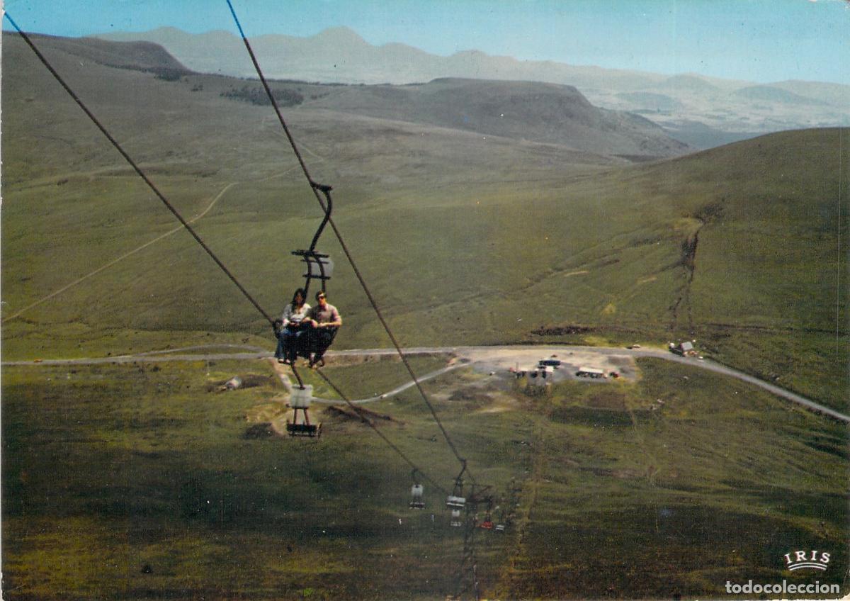 Postales: Postal Telesilla de la Croix Morand, Auvergne, Francia