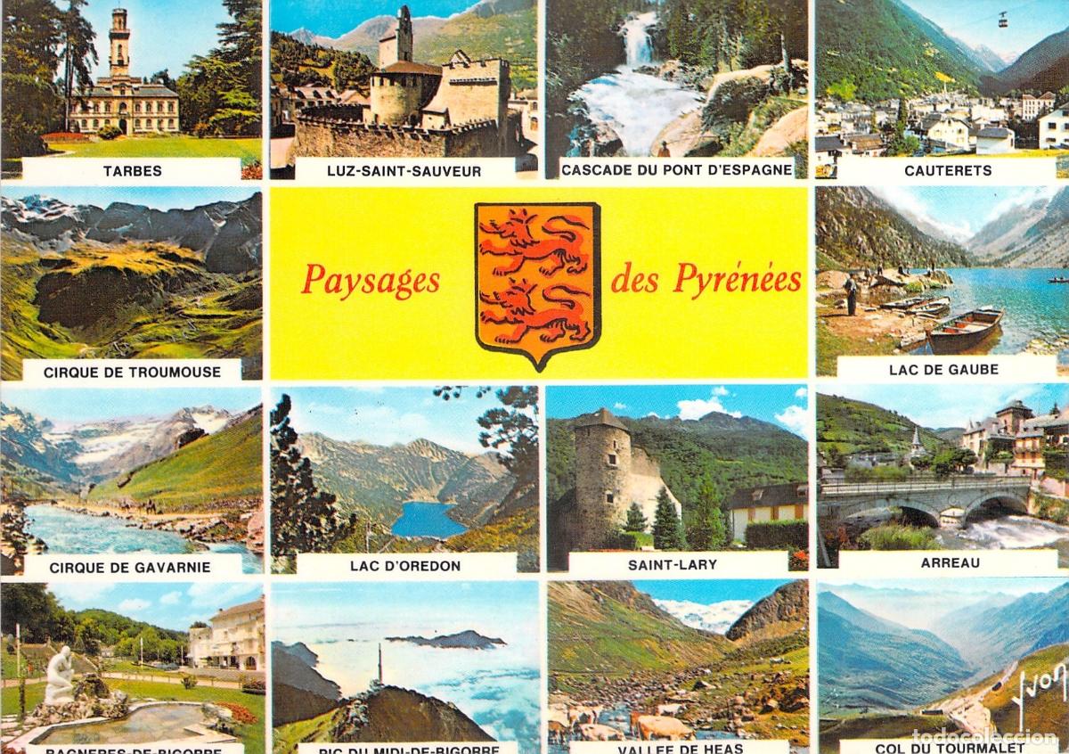 Postales: Postal Multivista de los Paisajes de los Pirineos Franceses