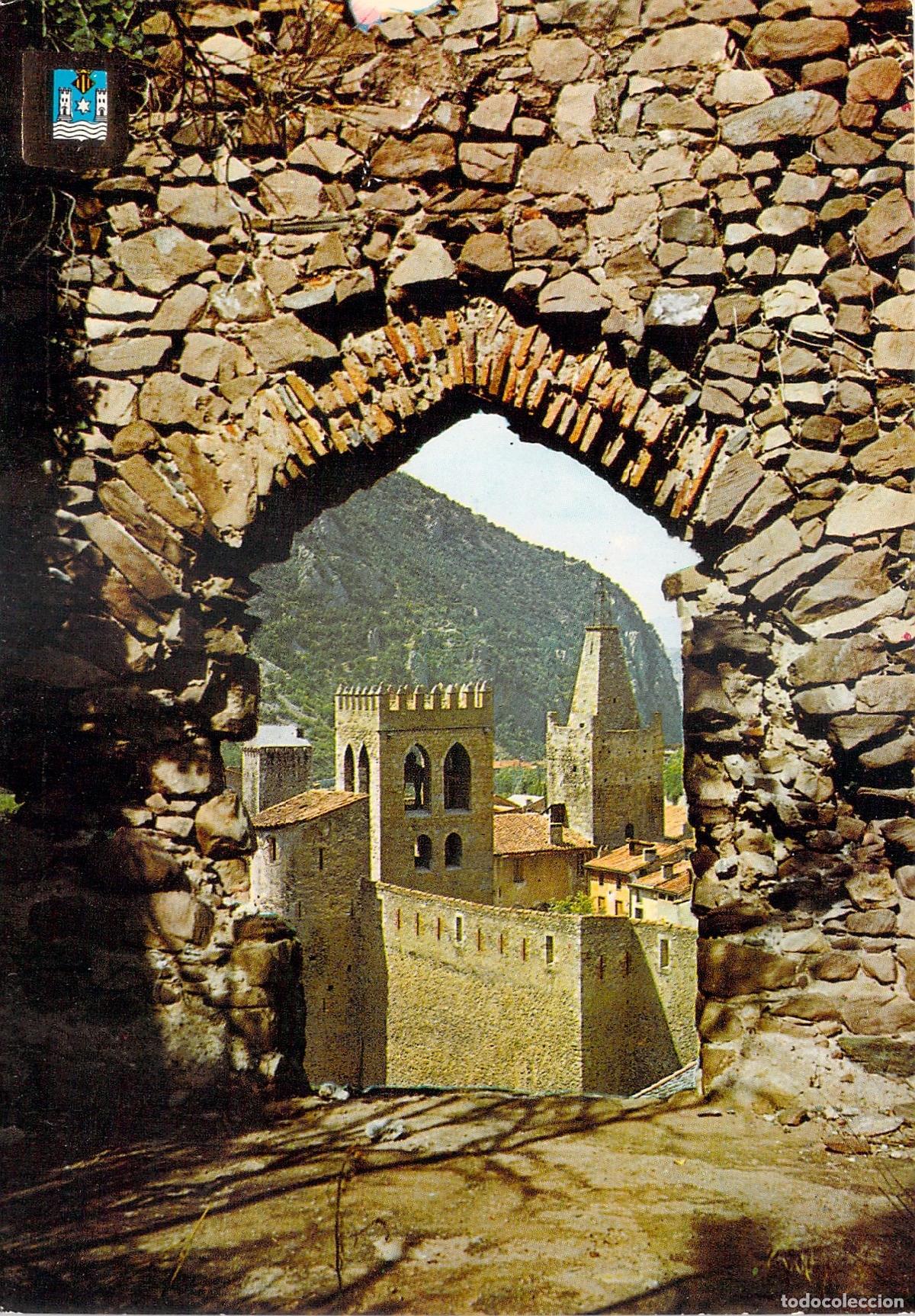 Postales: Postal de Villefranche-de-Conflent Murallas y Campanario