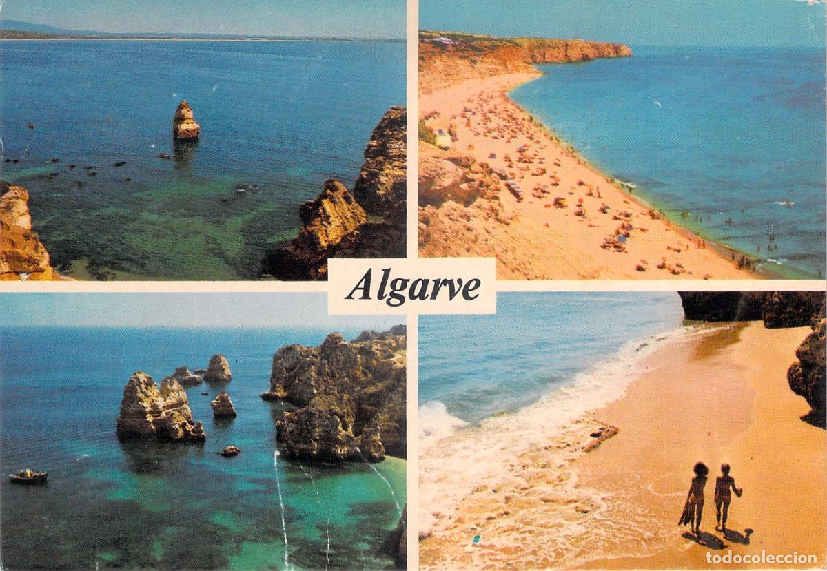 Postcards: Postal de Algarve Portugal con Vistas de Playas y Acantilados