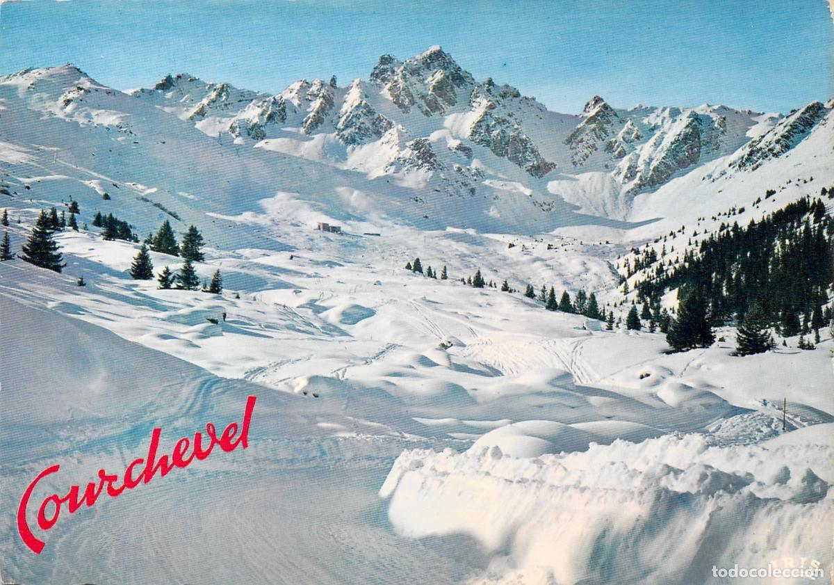 Postales: Postal Courchevel Les Pistes de la Saulire Alpes Franceses