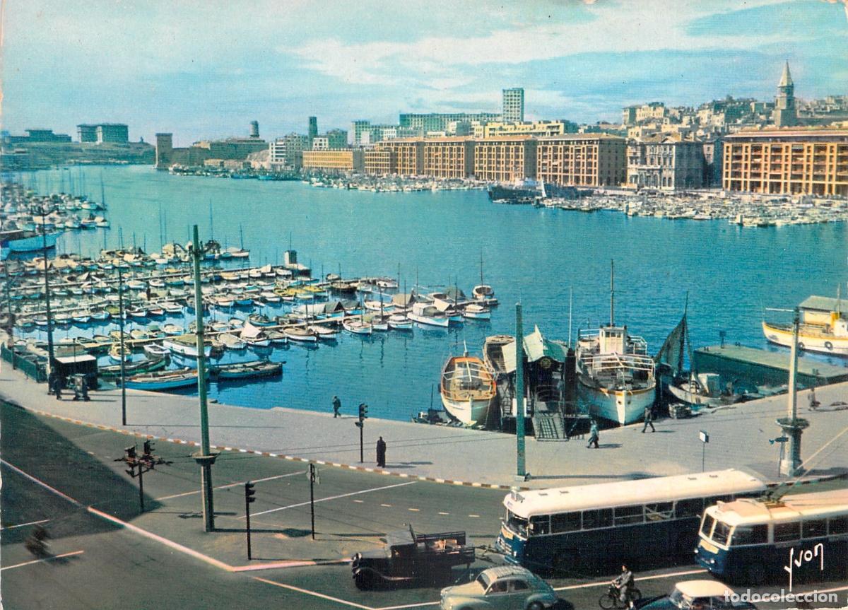 Postales: Postal de Marsella - El Puerto Viejo y el Ayuntamiento