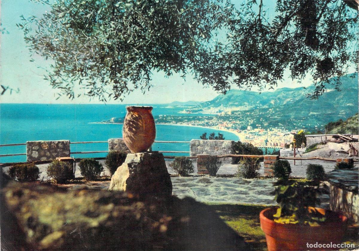 Postales: Postal de la Vista de Menton desde Mortola Superiore, Ventimiglia