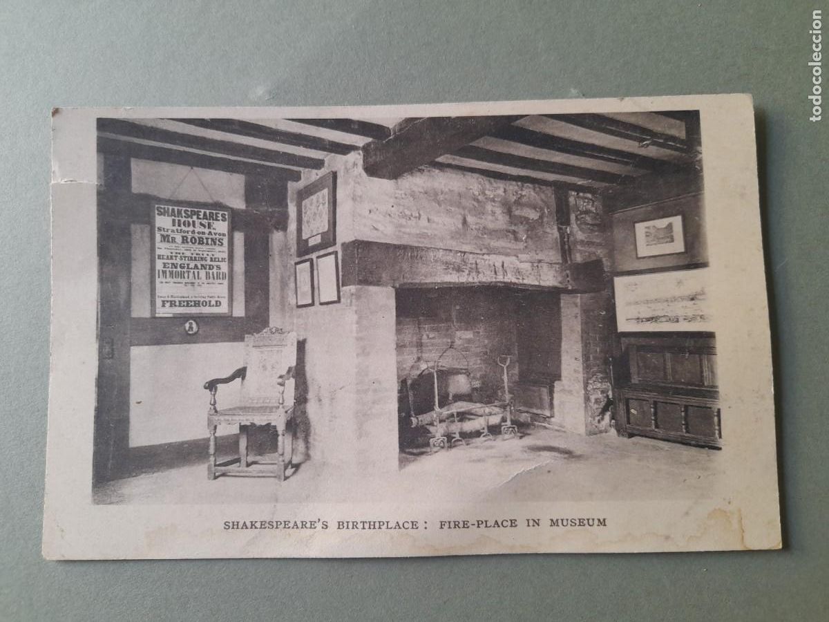Postales: Postal inglesa Shakespeare's birthplace: fire-place in museum, princ XX