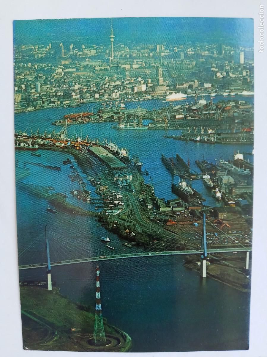 Postales: POSTAL DE HAMBURGO ( HAMBURG , ALEMANIA ): PUENTE K&Ouml;HLBRAND . A&Ntilde;OS 60