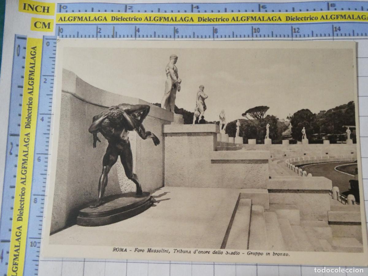Postales: ANTIGUA POSTAL DE ITALIA. ROMA FORO MUSSOLINI STADIO TRIBUNA ESTADIO . 2565