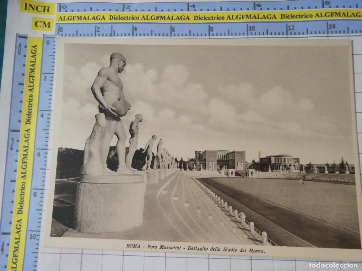 Postales: ANTIGUA POSTAL DE ITALIA. ROMA FORO MUSSOLINI STADIO PANOR&Aacute;MICA ESTADIO . 2568