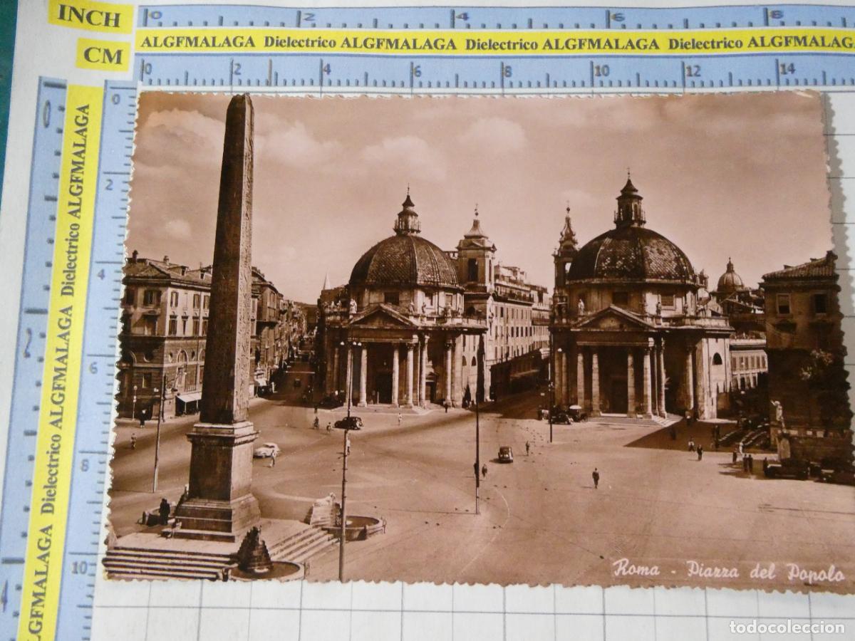 Postales: ANTIGUA POSTAL DE ITALIA. ROMA PIAZZA DEL POPOLO. 2572
