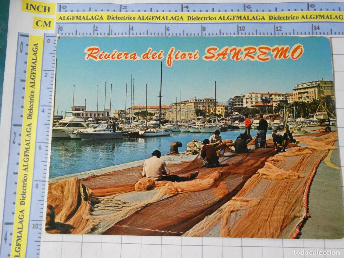 Postales: POSTAL DE ITALIA. SANREMO PESCADORES FAENAS PESCA. 2574