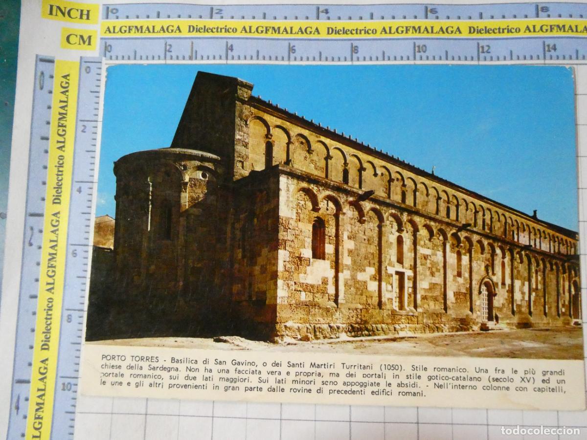 Postales: POSTAL DE ITALIA. PORTO TORRES BAS&Iacute;LICA DI SAN GAVINO. 2584
