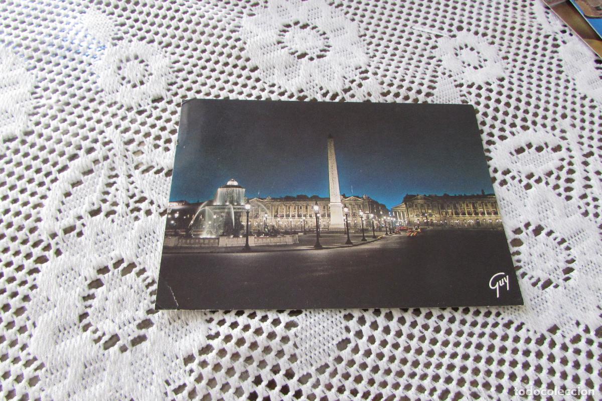 Postales: Par&iacute;s (Francia). 5469 La Place de la Concorde iluminada CIRCULADA