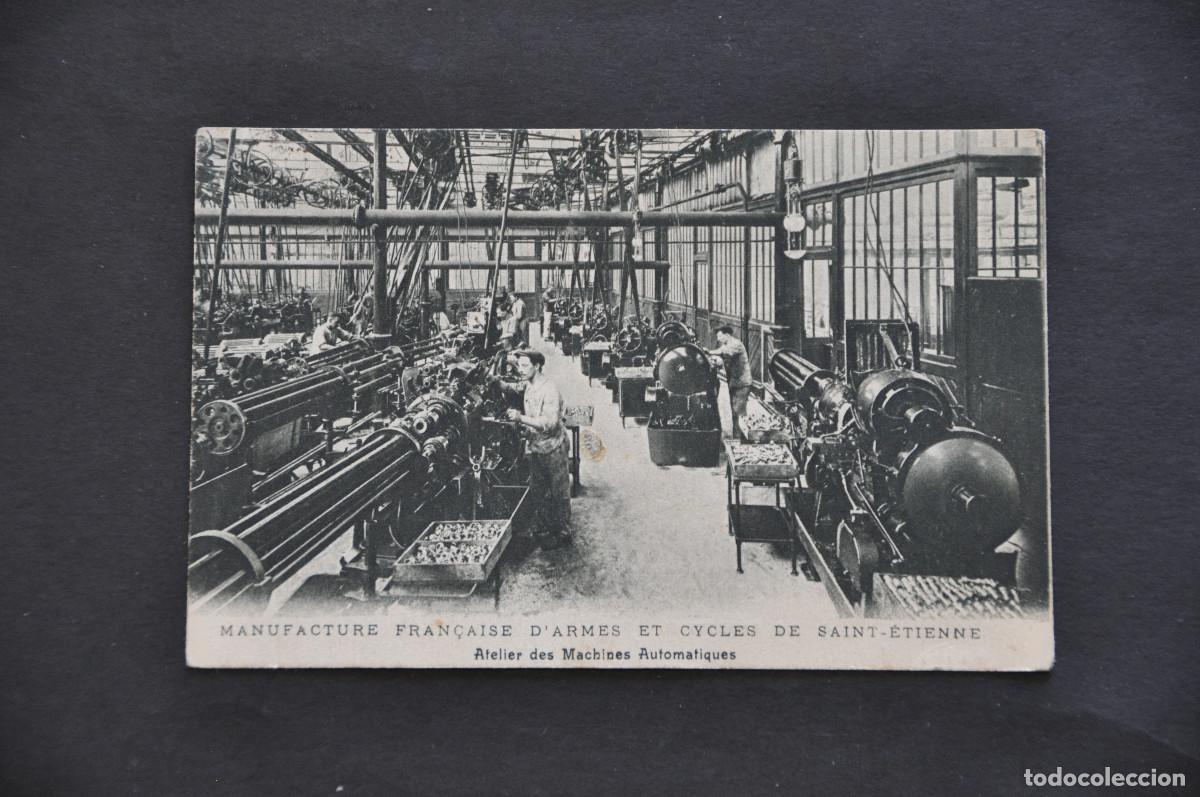 Postales: POSTAL DE LA FABRICA DE ARMAS Y BICICLETAS DE SAINT-ETIENNE (FRANCIA)