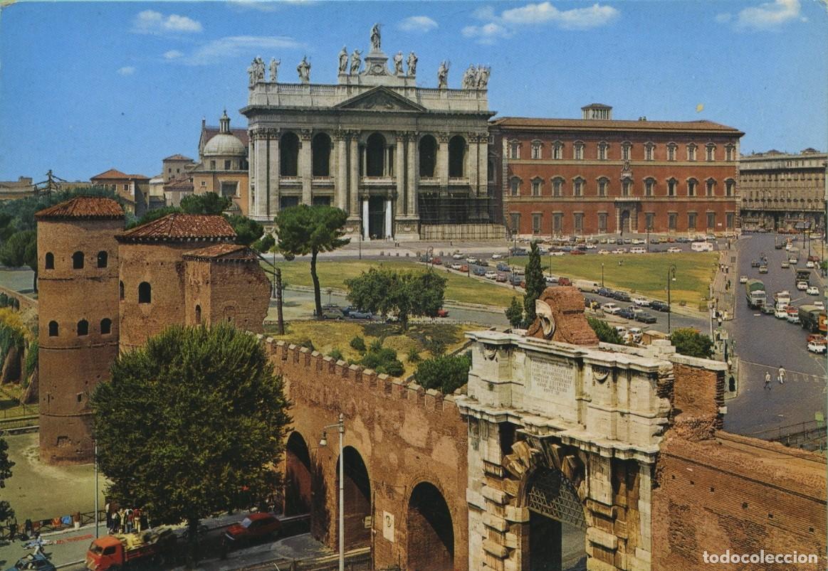 Postales: N&ordm; ROM 174/363-ROMA. Italia. Basillica e Porta S. Giovanni. Sin circular