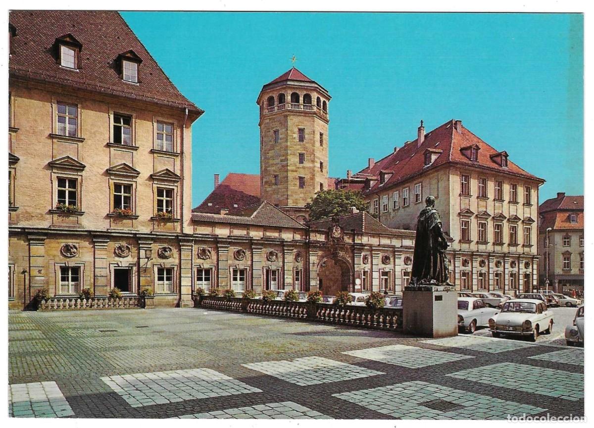 Postales: Postal Alemania. Bayreuth. Altes SchloB und Maximiliandenkmal. ref. 7-ale160