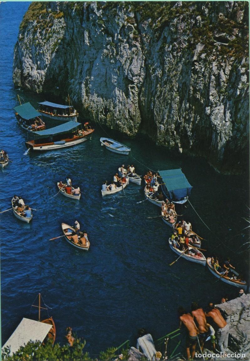 Postales: CAPRI. Italia. Entrada a la Gruta Azul. Sin circular. EDIZ. VINCENZO CARCAVALLO