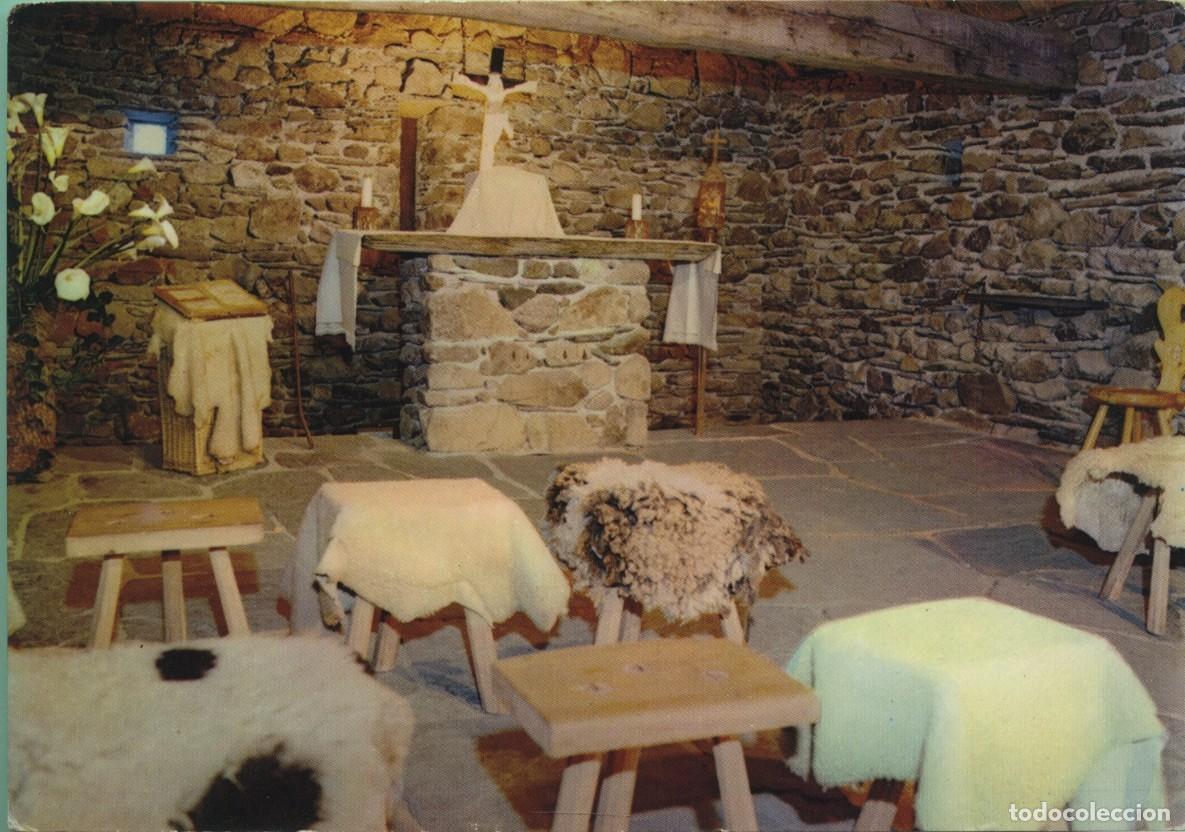 Postales: LOURDES. Francia. CIT&Ecirc;-SECOURS SAINT-PIERRE. Int&eacute;rieur de la chapelle SainteBernadette. Sin circular