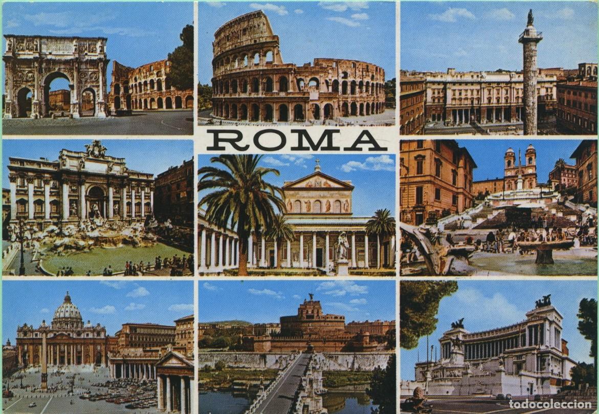 Postales: N&ordm; ROM 244-ROMA. Italia. Diversos aspectos. Sin circular.