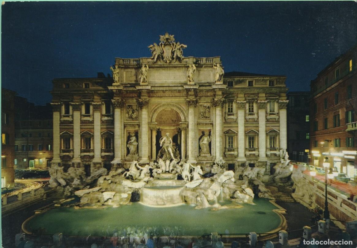 Postales: N&ordm; ROM 50/214-ROMA. Italia. Fontana di Trevi. Sin circular.