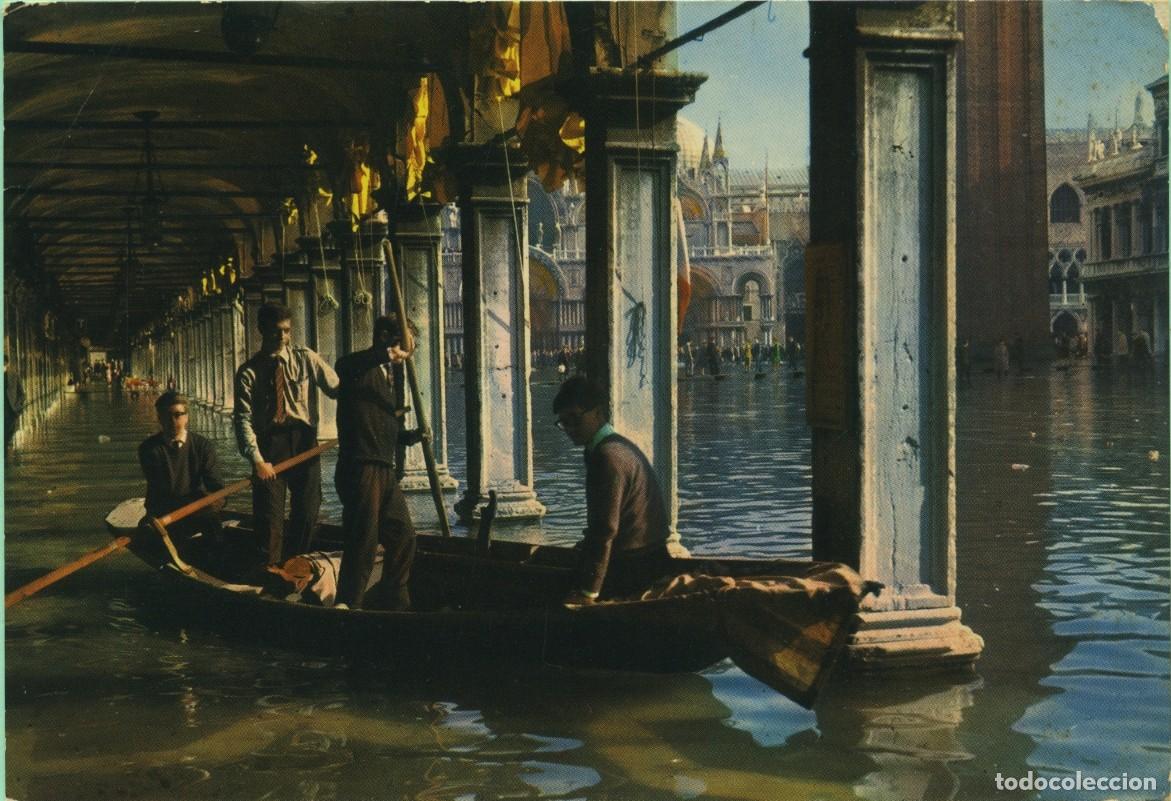 Postales: VENEZIA. Eccezionale alta marea in Piazza S. Marco. Sin circular. EDIZ. ARDO