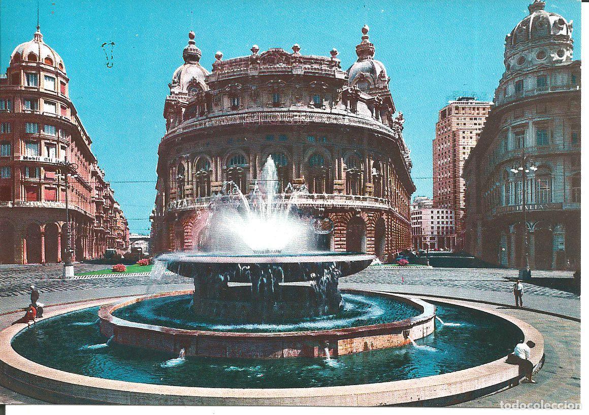 Postales: POSTAL GENOVA (ITALIA) - PIAZZA DE FERRARI - CIRCULADA 1969