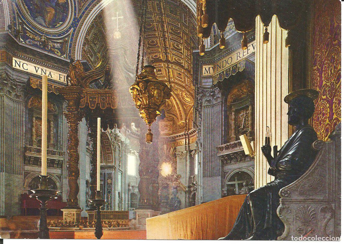 Postales: POSTAL ROMA (ITALIA) - BASILICA DI S. PIETRO - INTERIOR - TERNI (SIN USO)