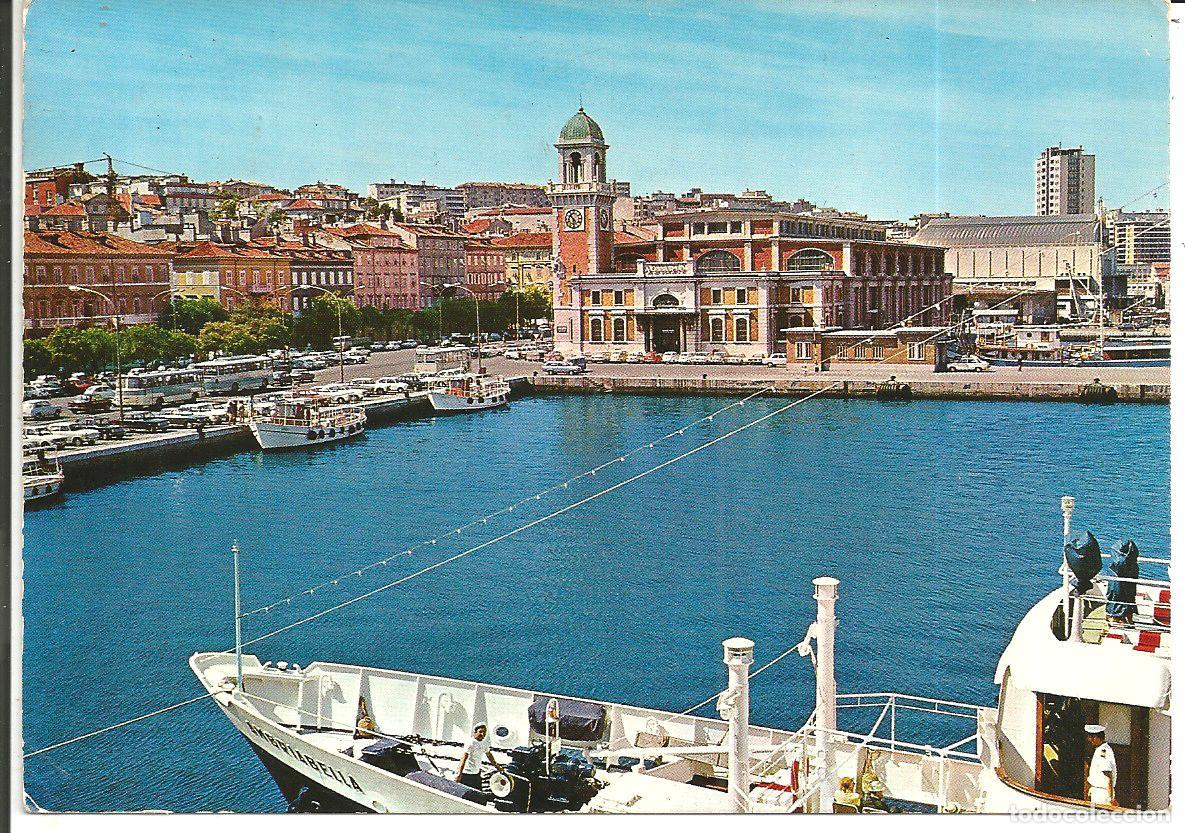 Postales: POSTAL TRIESTE (ITALIA) - RIVA NAZARIO SAURO, AQUARIO E PESCHERIA - CIRCULADA 1971