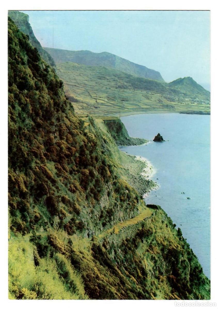 Postales: PORTUGAL, Azores / A&ccedil;ores. Ilha das Flores. Bah&iacute;a de Faj&aacute;-Grande. Ed. Foto Soares, 23. Sin escribir.