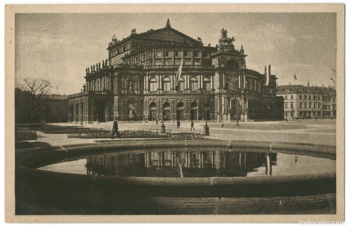 Postales: DRESDEN_Opernhaus_MBR / teatros Alemania