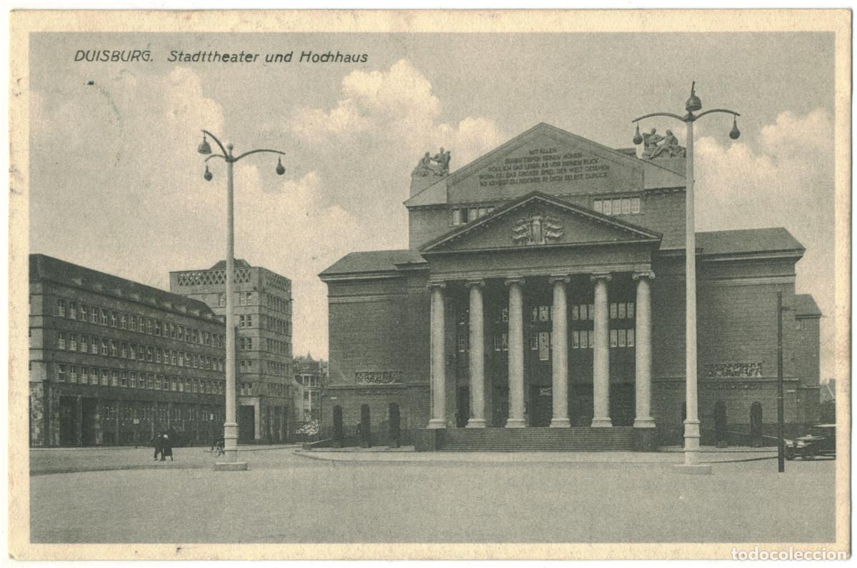 Postales: DUISBURG_DUISBURG_Stadtheater und Hochhaus_Cramers Kunstanstalt; 2773 / teatros Alemania