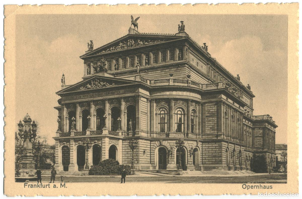 Postales: FRANKFURT a. M._Opernhaus_Sin datos / teatros Alemania