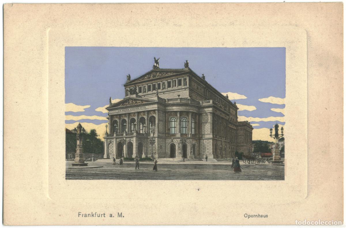 Postales: FRANKFURT a. M._Opernhaus_L. Klement; 9 / teatros Alemania
