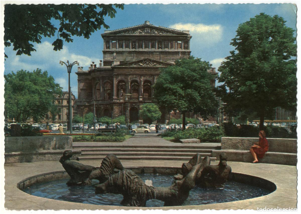Postales: FRANKFURT - MAIN_Opernhausruine_Kr&uuml;ger; 925-79 / teatros Alemania