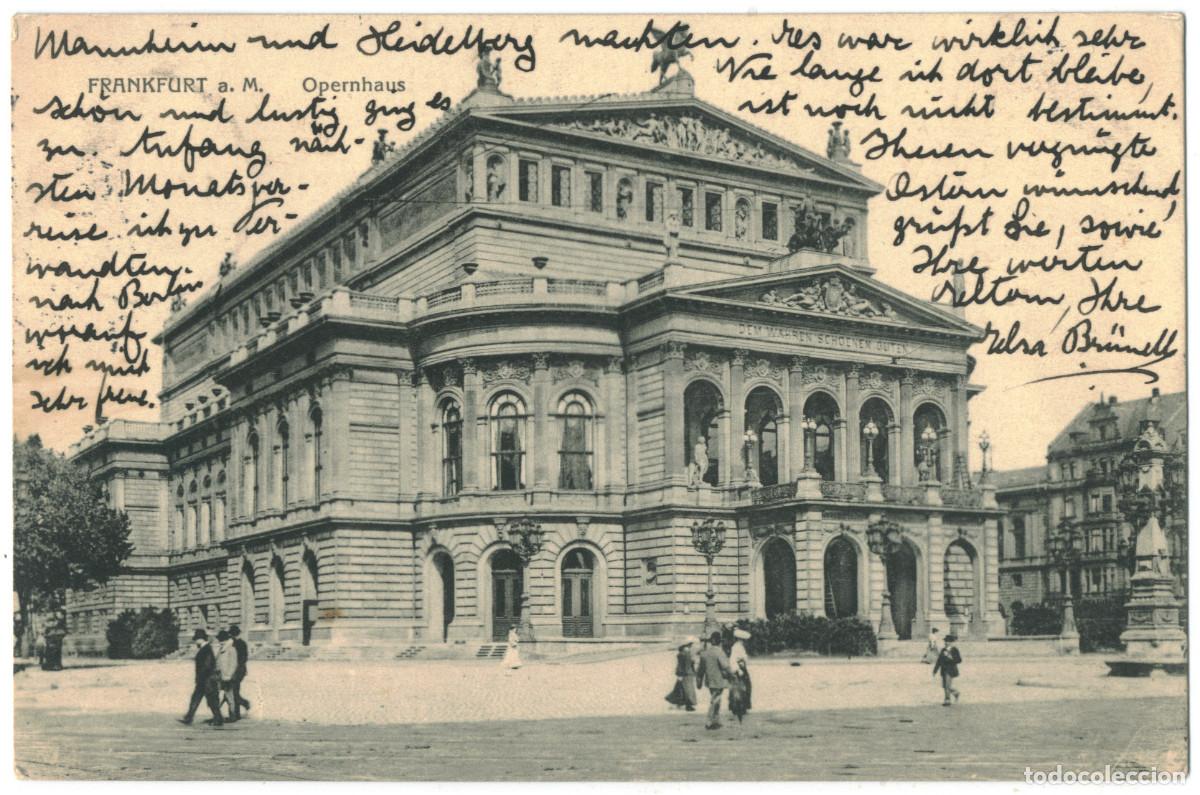 Postales: FRANKFURT a. M._Opernhaus_Sin datos; 7178 / teatros Alemania