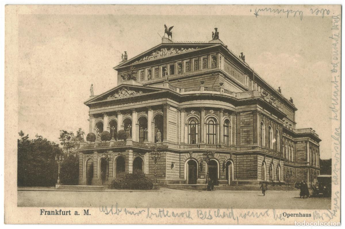 Postales: FRANKFURT a. M._Opernhaus_Sin datos. 22 / teatros Alemania