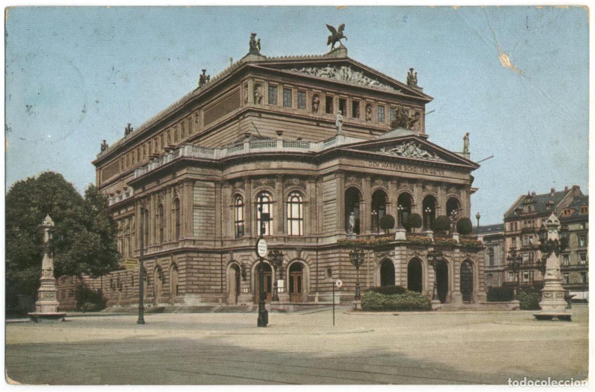 Postales: FRANKFURT a. MAIN_Opernhaus_Uvachrom; 5355 / teatros Alemania