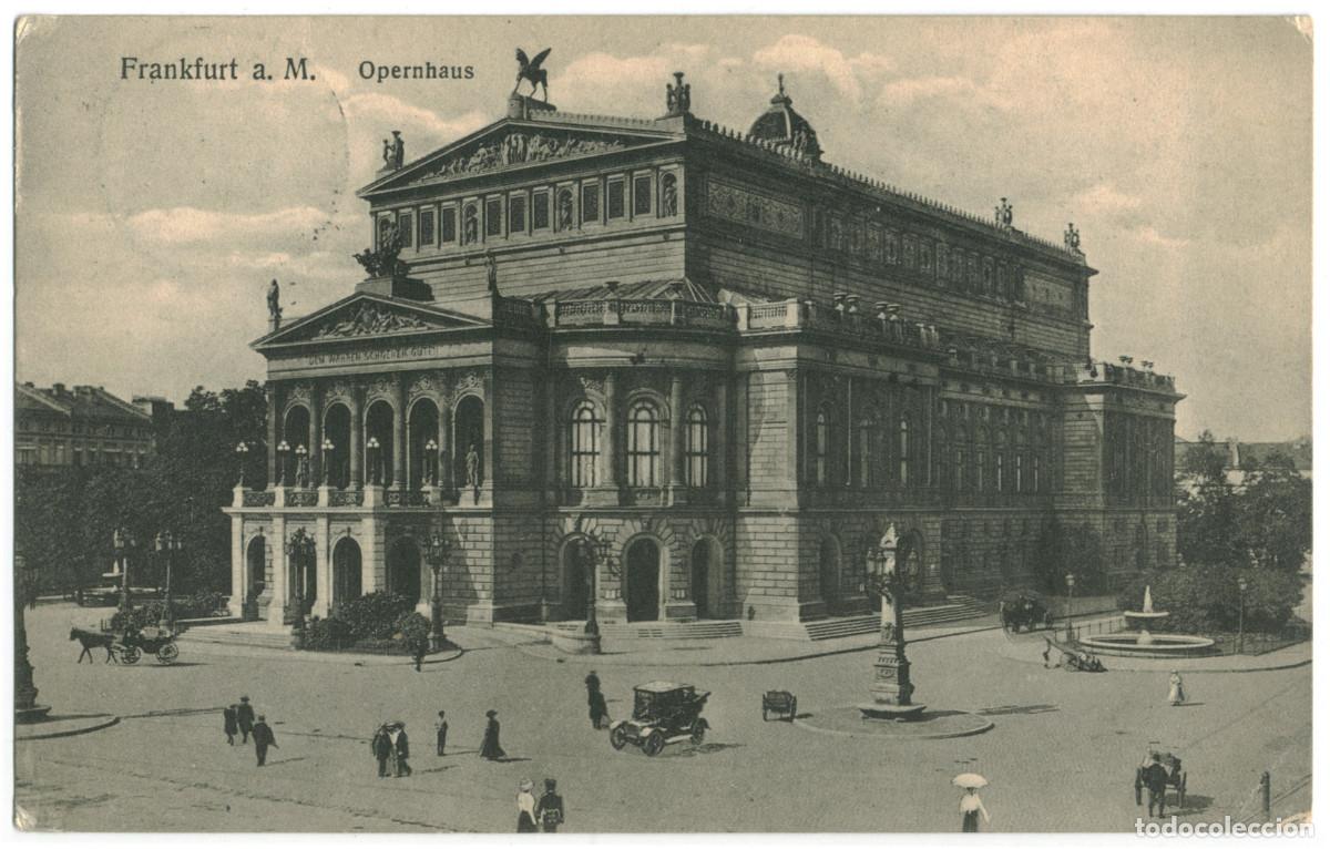 Postales: FRANKFURT a. M._Opernhaus_LLF / teatros Alemania