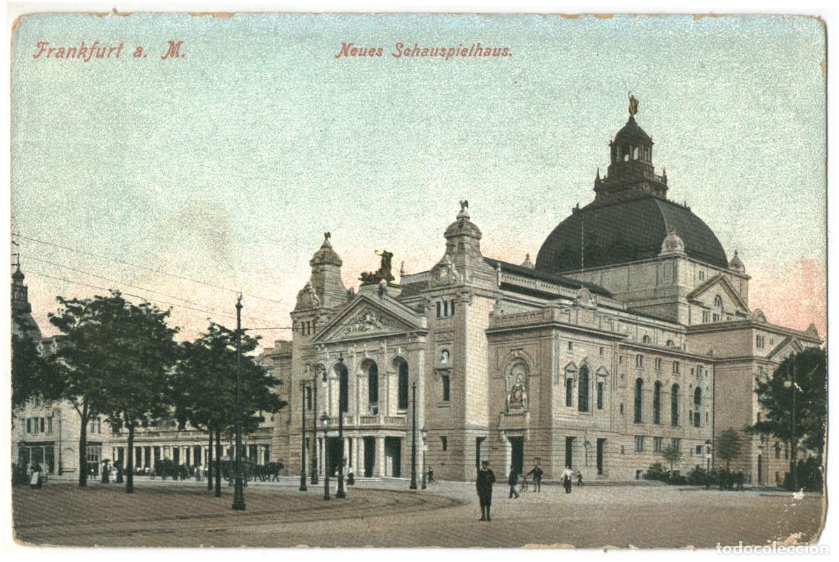 Postales: FRANKFURT a. M._Neues Schauspielhaus_R. Mannewitz; 9368 / teatros Alemania