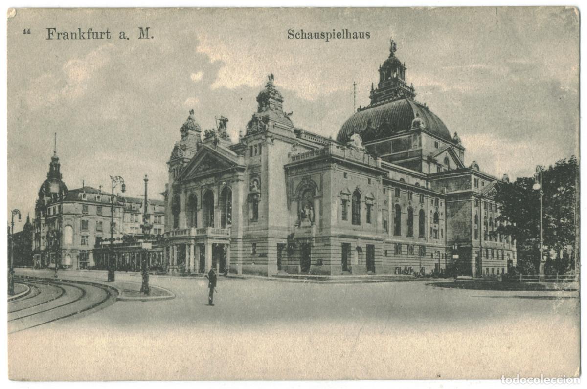 Postales: FRANKFURT a. M._Schauspielhaus_Frankfurter Lichtdruckanstalt / teatros Alemania