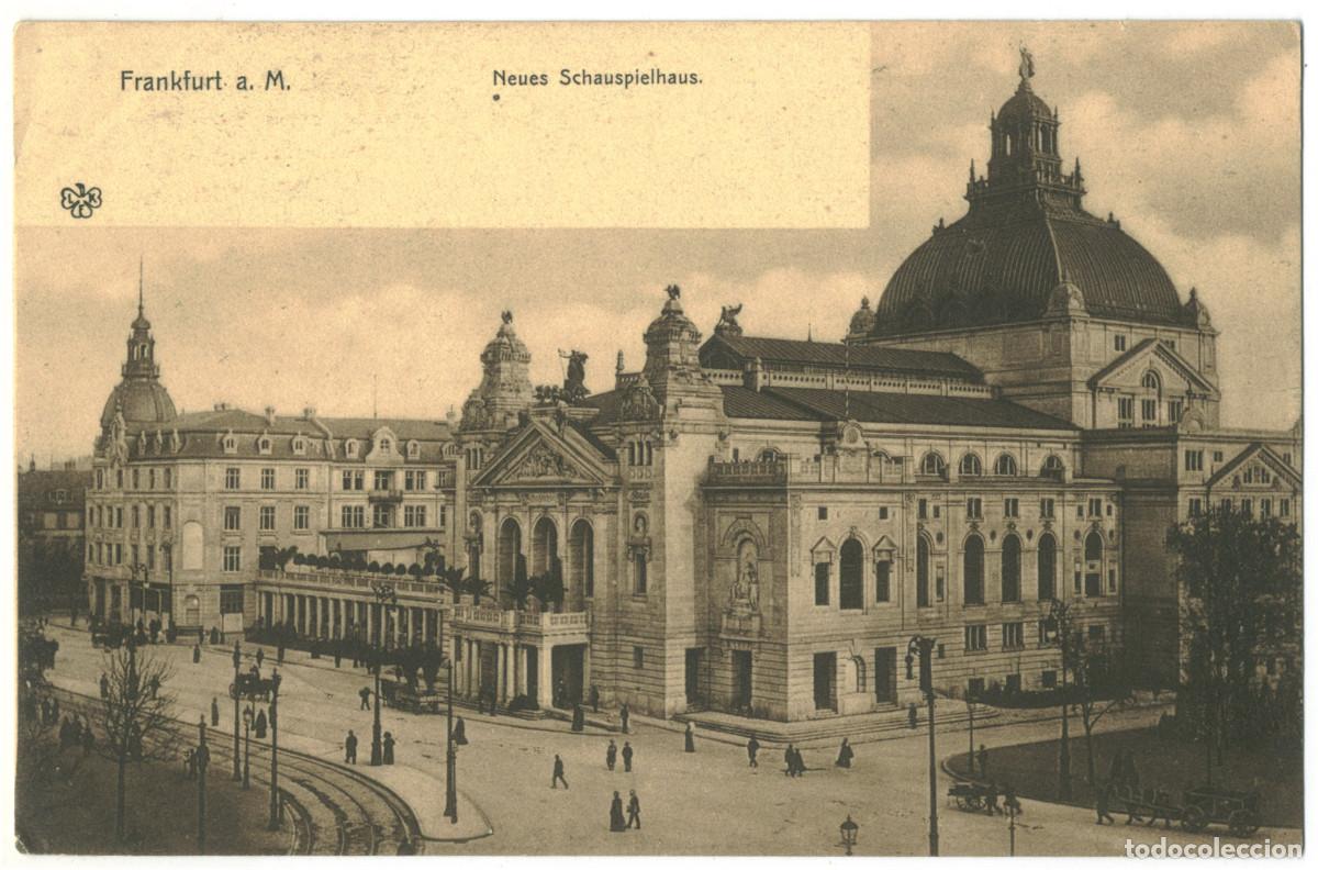 Postales: FRANKFURT a. M._Neues Schauspielhaus_L. Klement; 250 / teatros Alemania